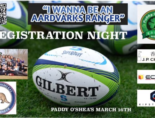 Aardvarks Rugby Club Sign up Night – Friday 16th of March